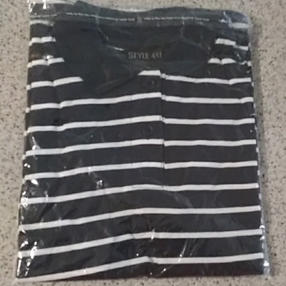NWT Style for you Ladies polo short sleeve. XL